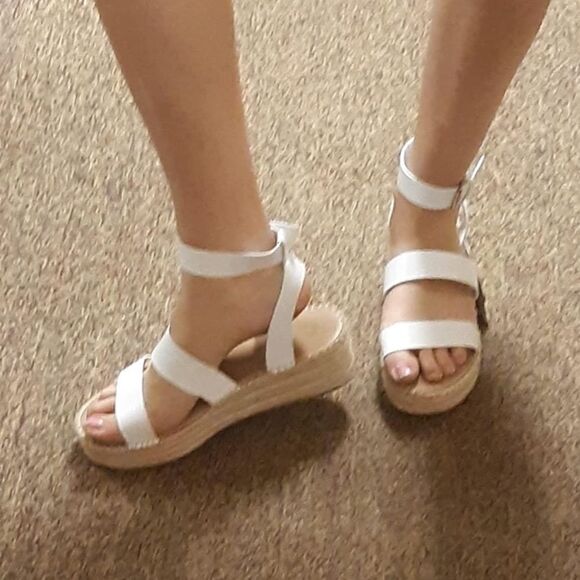 Espadrille Platform Wedge Sandals - Picture 3 of 5